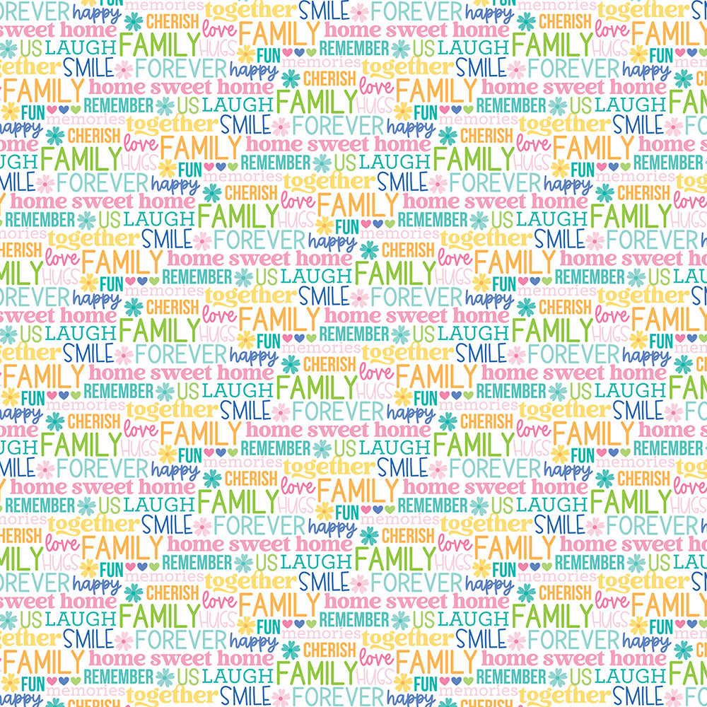 Bella Blvd LOVE GROWS HERE 12"X12" Scrapbook Paper