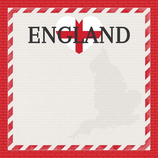 Scrapbook Customs ENGLAND 12”X12” PAPER PACK