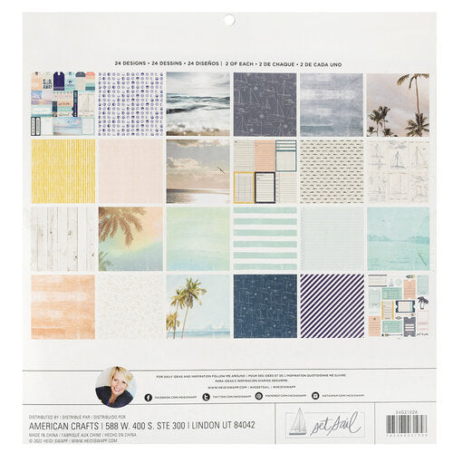 Heidi Swapp SET SAIL 12"X12" Paper Pad 48 Sheets