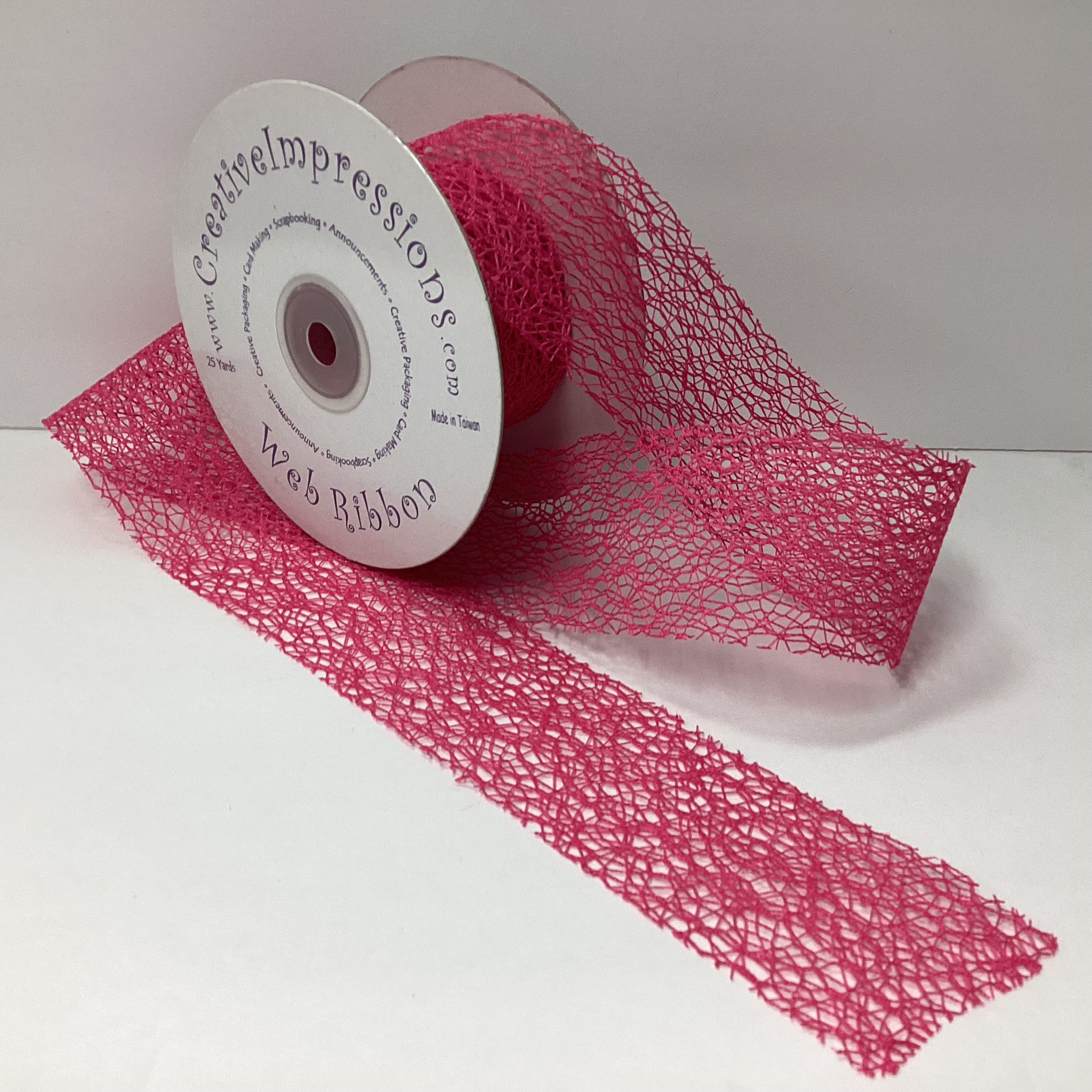 Creative Impressions 2" MESH WEB RIBBON 1 yard yd