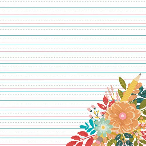 Simple Stories BOOK FAIR 12"X12" Scrapbook Paper