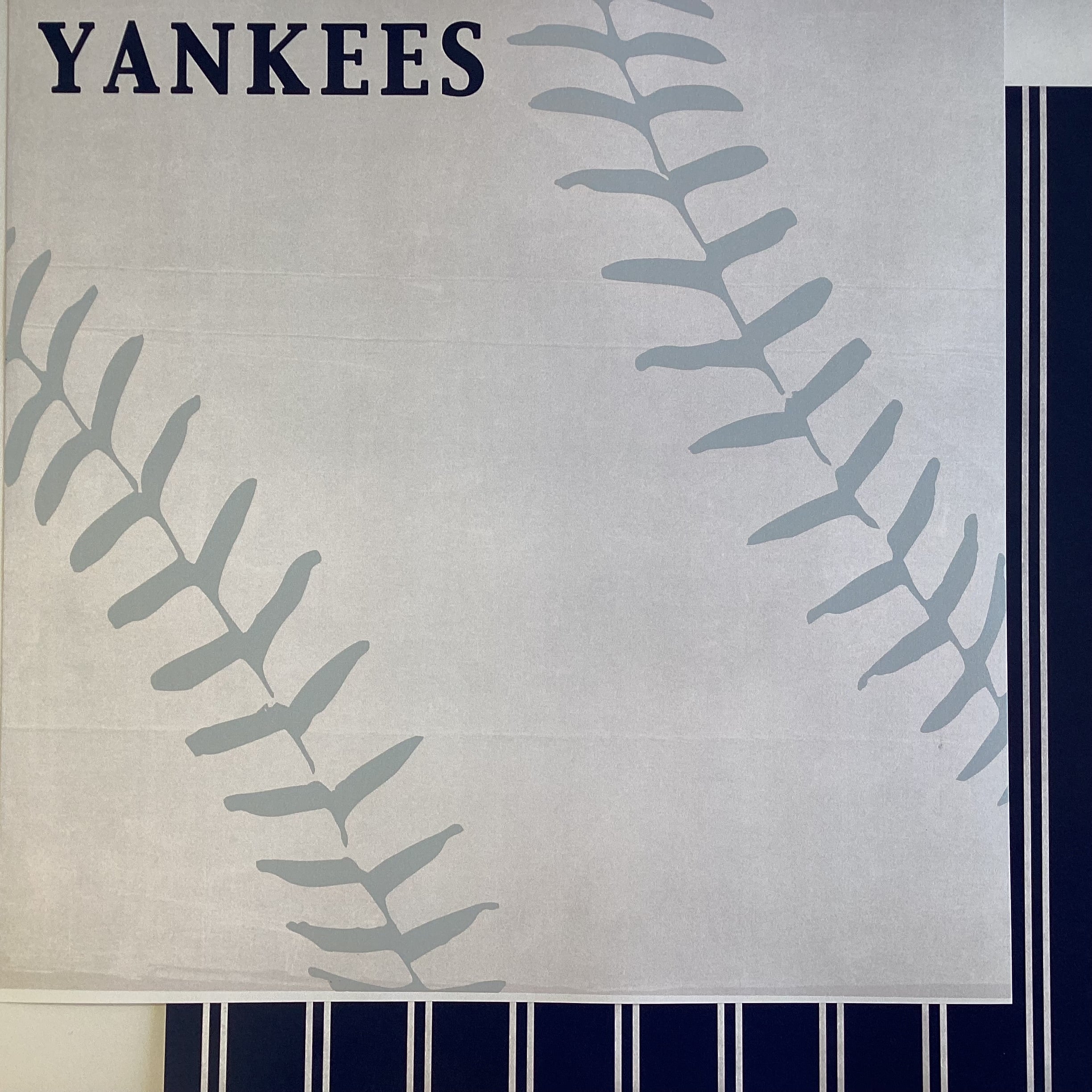 Scrapbooksrus YANKEES BASEBALL 12"X12" Scrapbook Paper Kit 12 Sheets