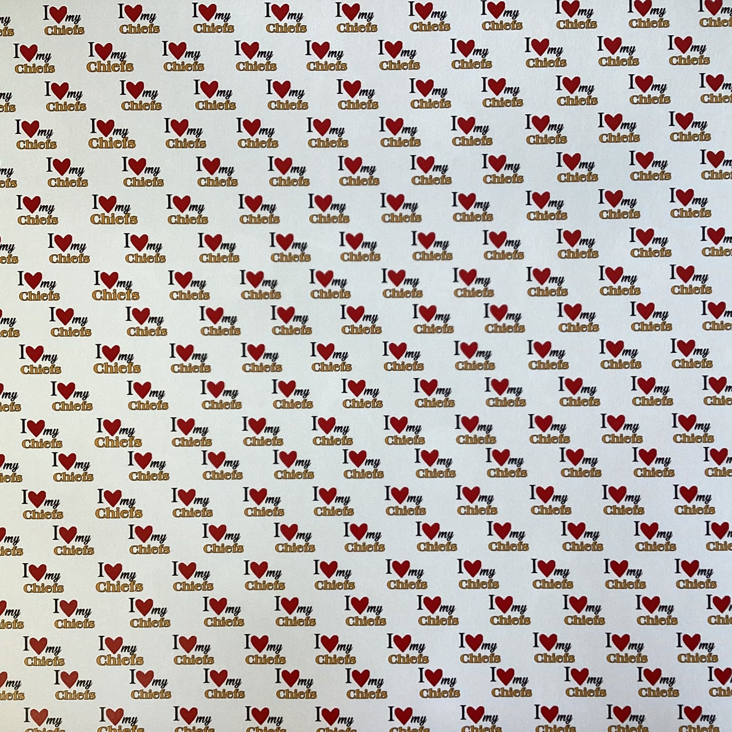 Scrapbooksrus CHIEFS FOOTBALL 12"X12" Scrapbook Paper Kit 12 Sheets