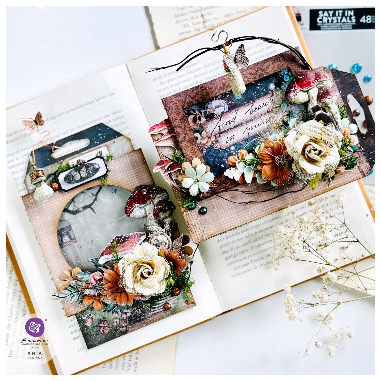 Prima Nature Academia PAPER PAD 12"X12" 14pc Scrapbook