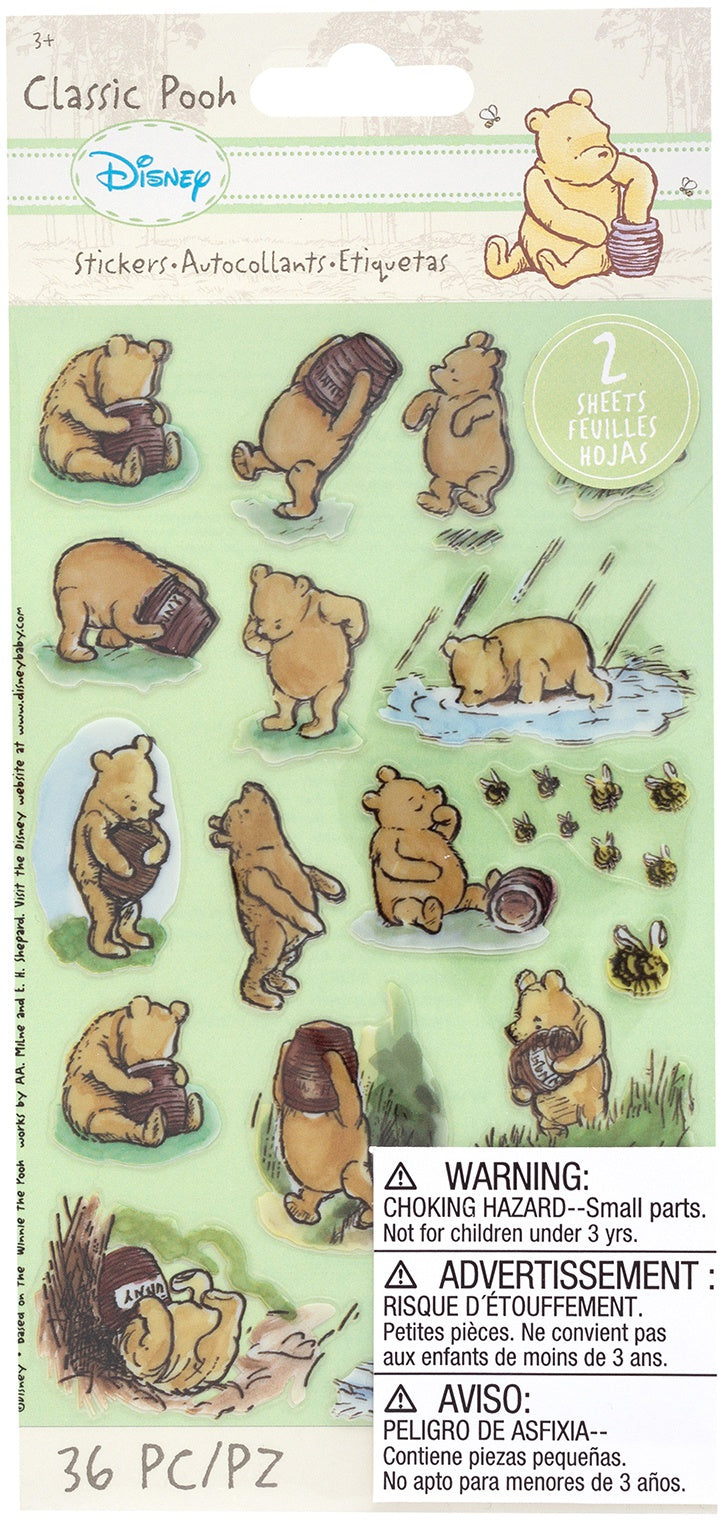 Ek Success CLASSIC POOH Classic Stickers 36pc