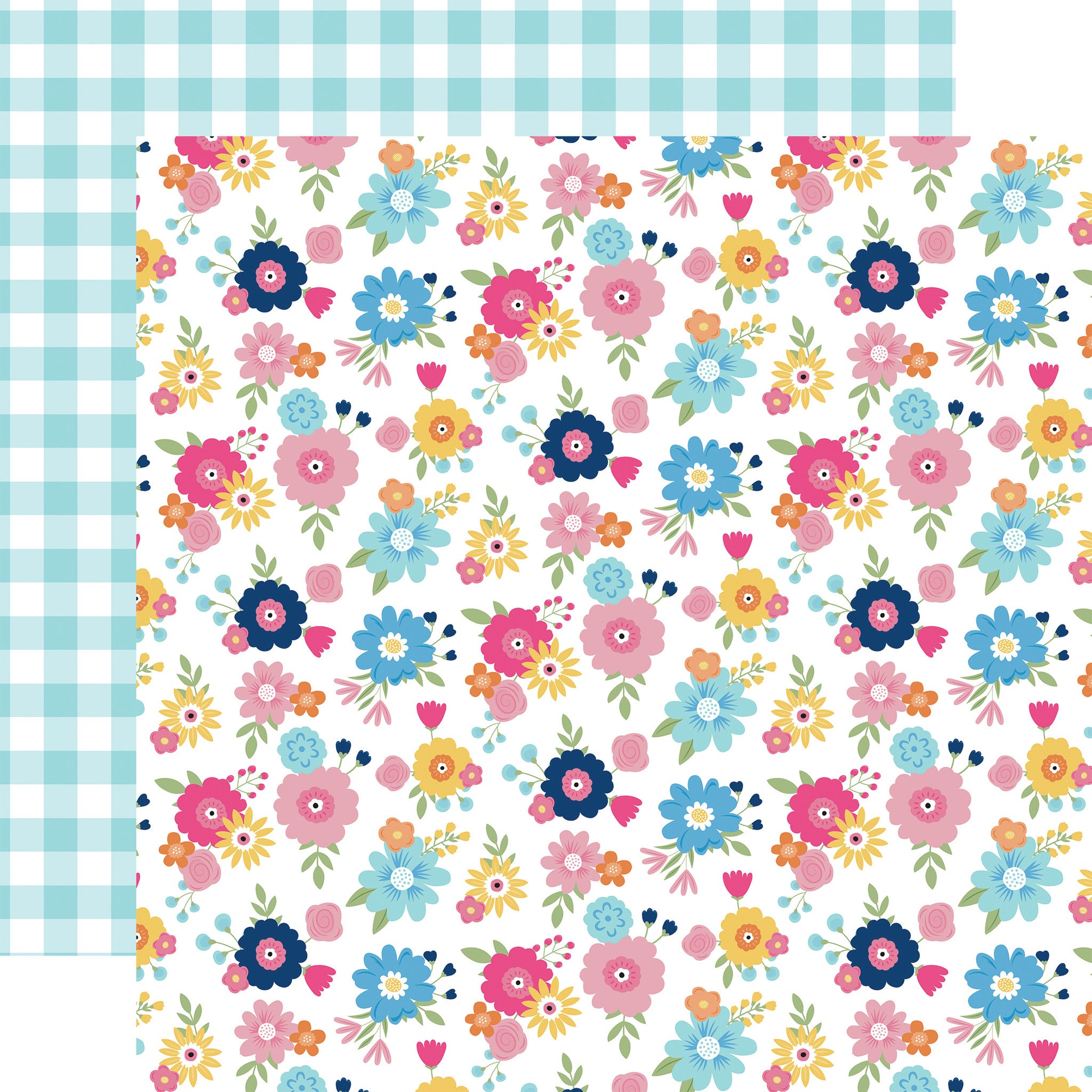 Echo Park PLAY ALL DAY GIRL 12”X12” Scrapbook Paper