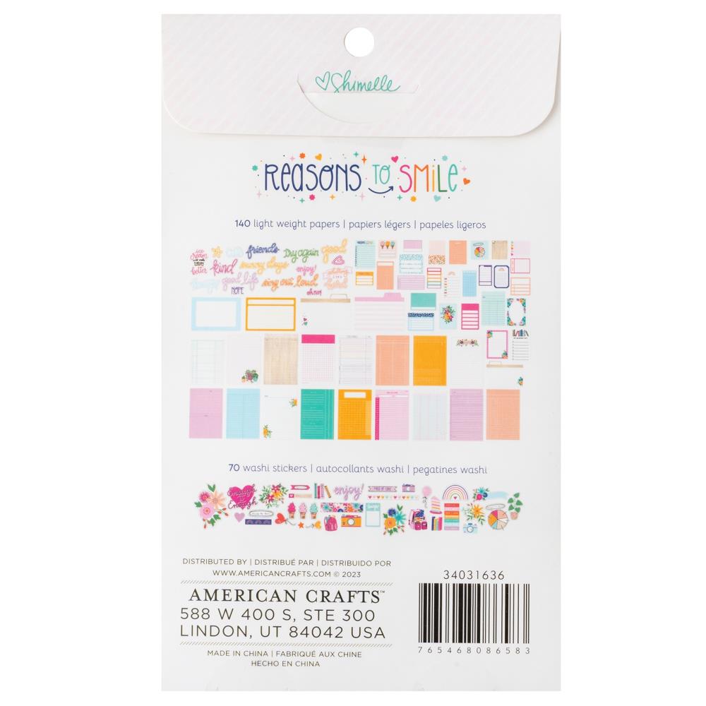Shimelle REASONS TO SMILE Paperie Pack 210pc