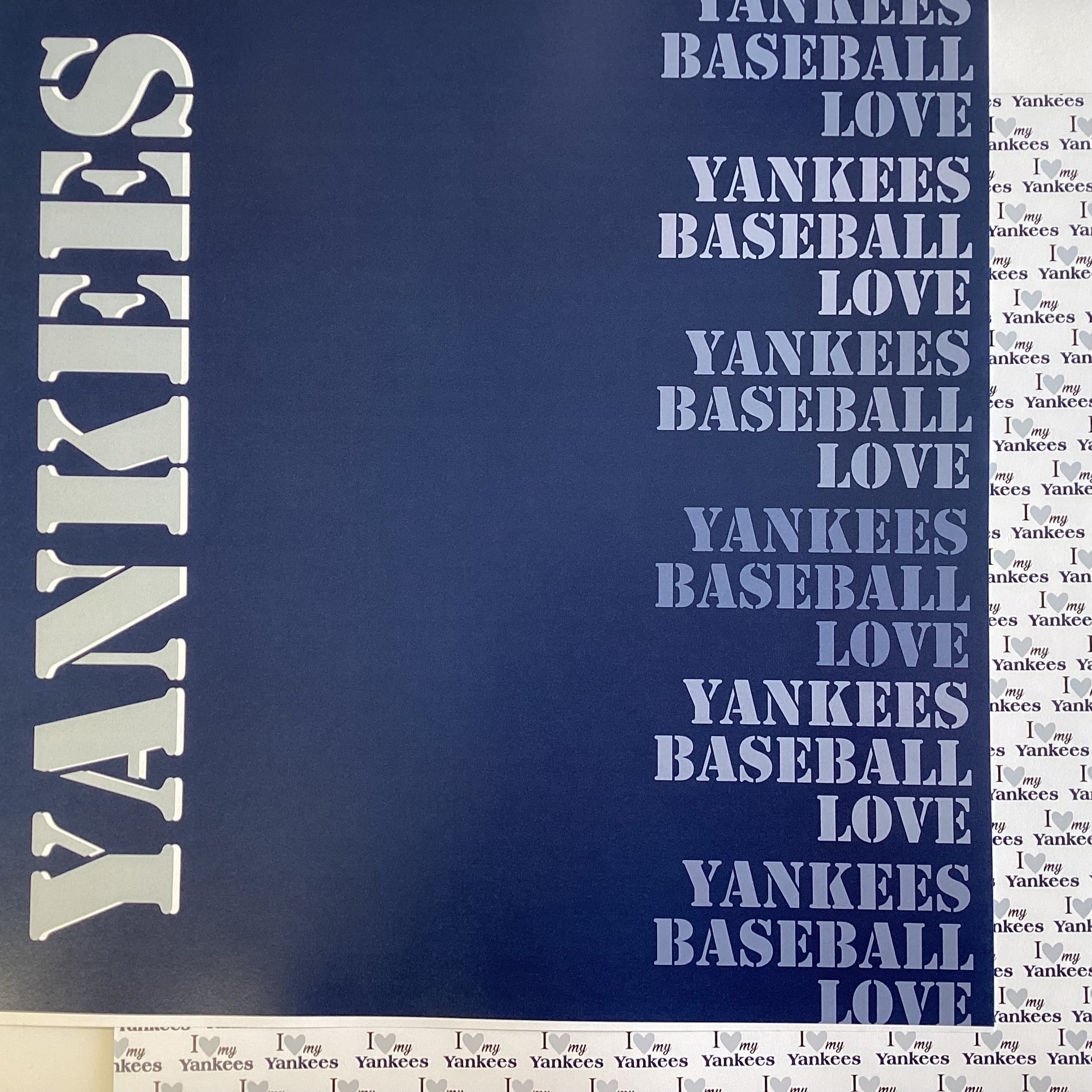 Scrapbooksrus YANKEES BASEBALL 12"X12" Scrapbook Paper Kit 12 Sheets