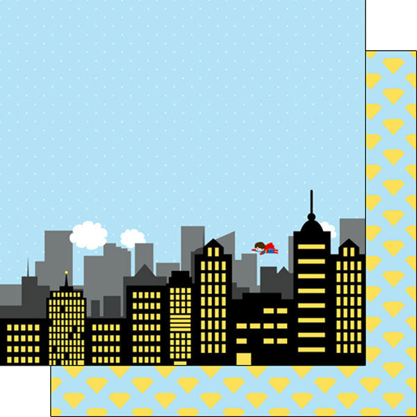 Superhero SUPER KID 12”X12” Scrapbook Kit 9pc