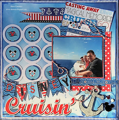 Reminisce Signature Series Cruise CRUISIN’ 12”X12" Scrapbook Paper