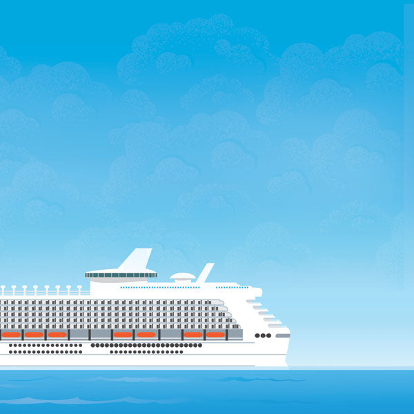 CRUISE ON DECK PAPER PACK 12"X12" Scrapbook Papers 6 Sheets