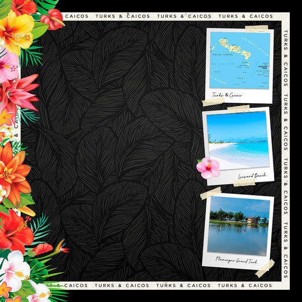 Scrapbooksrus TURKS AND CAICOS 12”X12” Scrapbook Kit