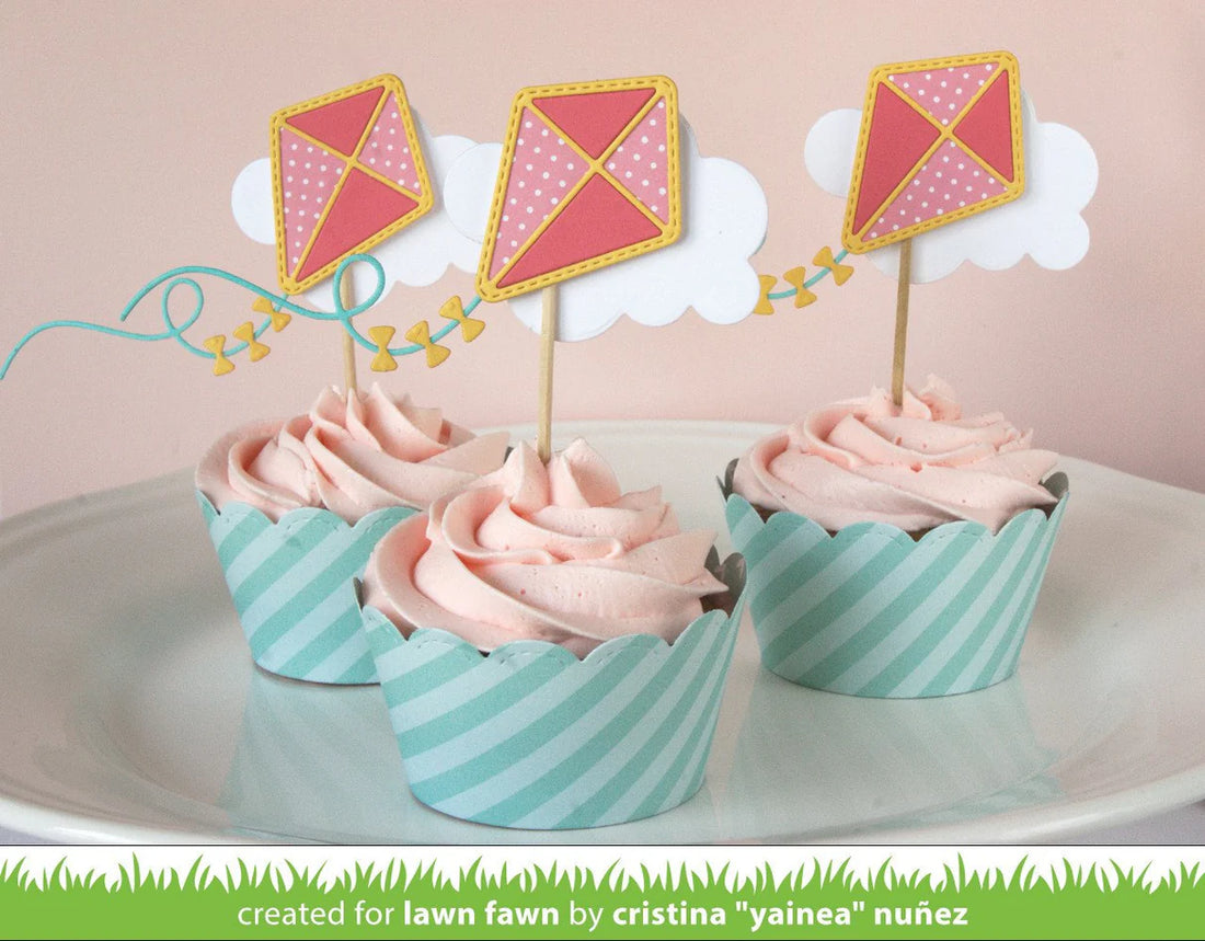 Lawn Cuts SIMPLE PUFFY CLOUDS Custom Craft Dies 3pc