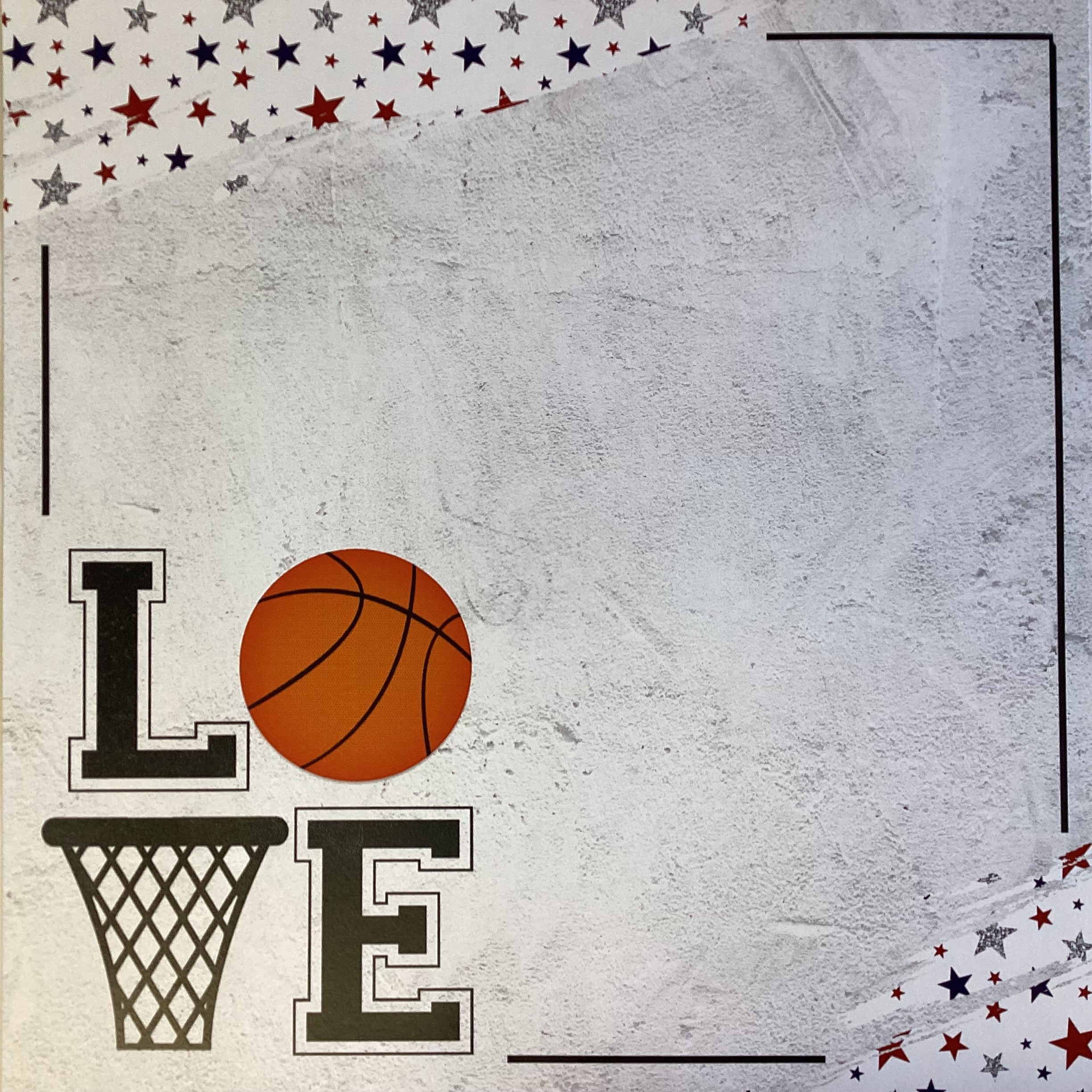 Scrapbooksrus GIRLS LOVE SPORTS 12”X12” Scrapbook Paper