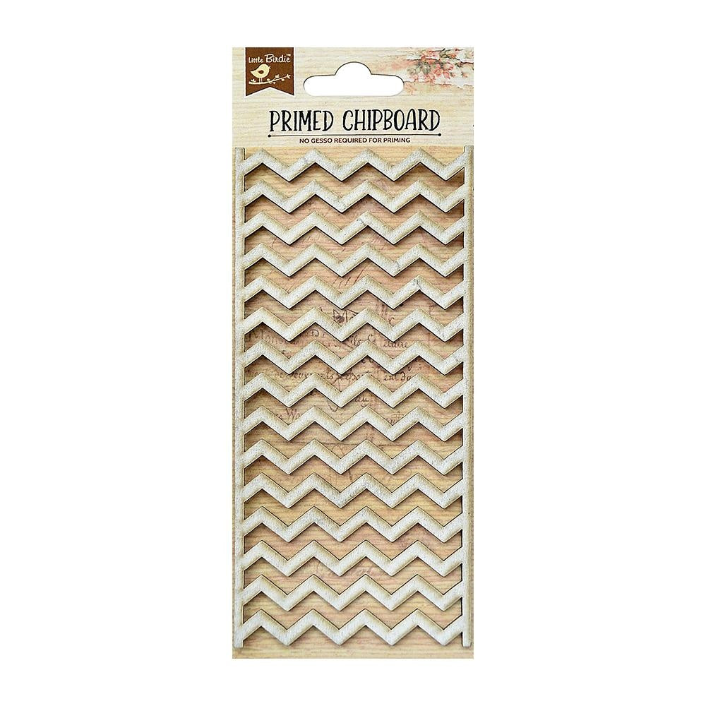 Birdie Primed Chipboard CHEVRON 1pc