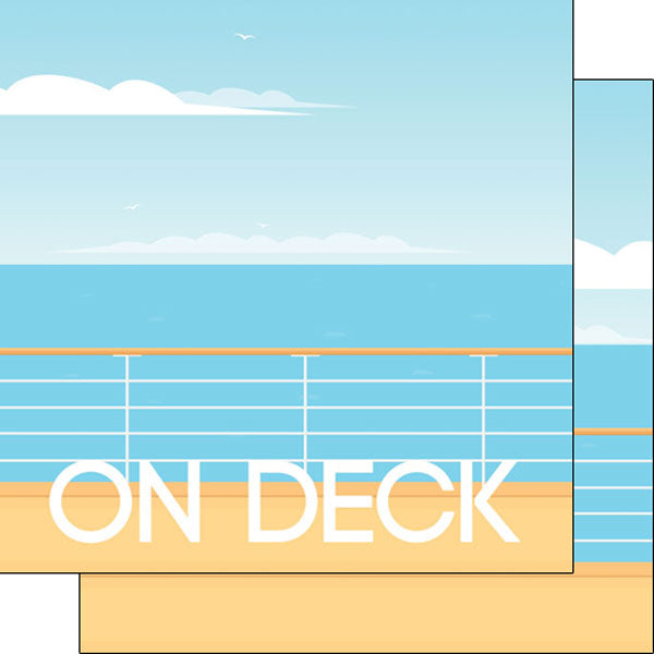 CRUISE ON DECK PAPER PACK 12"X12" Scrapbook Papers 6 Sheets