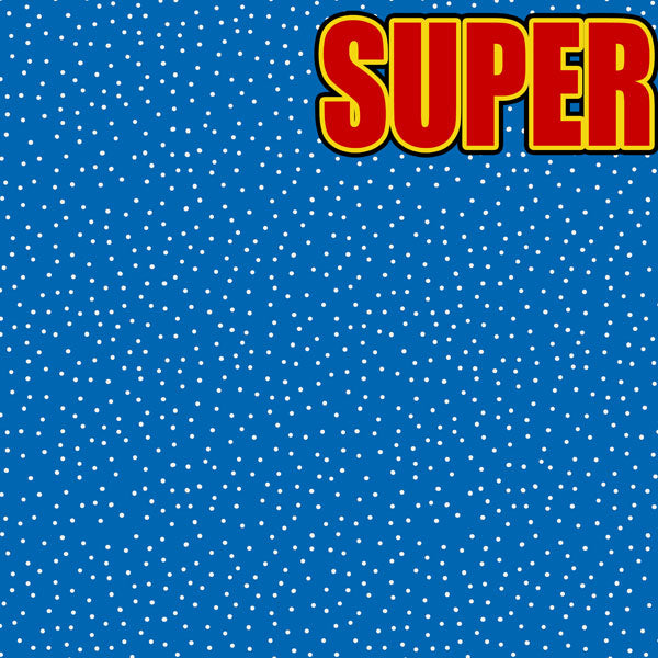 Superhero SUPER KID 12”X12” Scrapbook Kit 9pc
