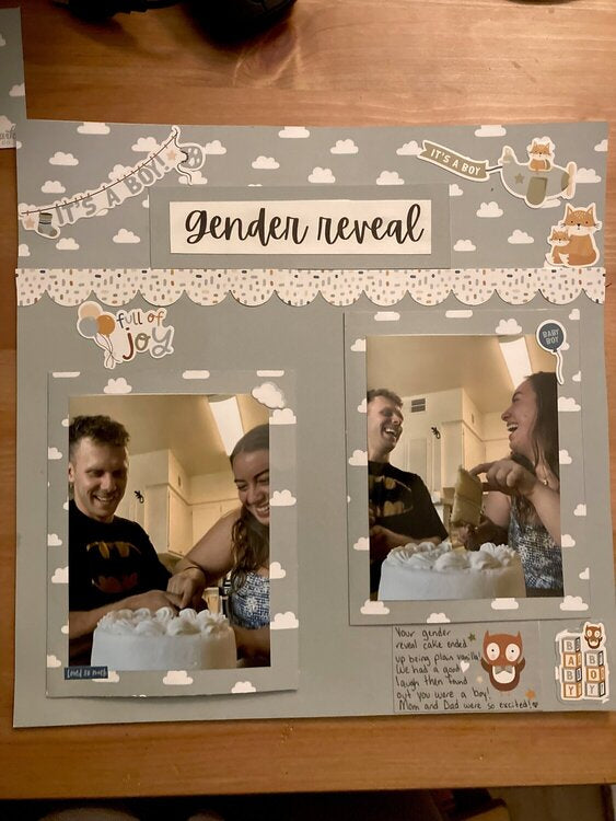 Echo Park SPECIAL DELIVERY BABY BOY 12"X12" Scrapbook Collection Kit