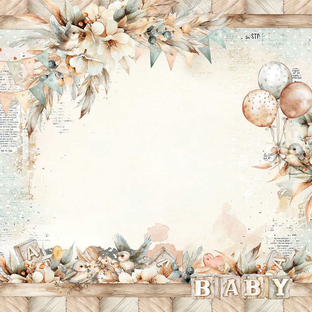 49 and Market LITTLE DREAMERS 12"X12" Scrapbook Paper