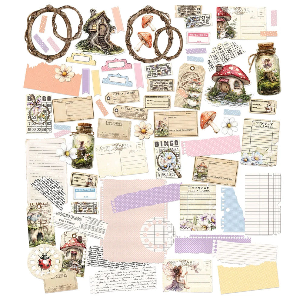 49 and Market THE LOOKING GLASS Ephemera Set 78pc