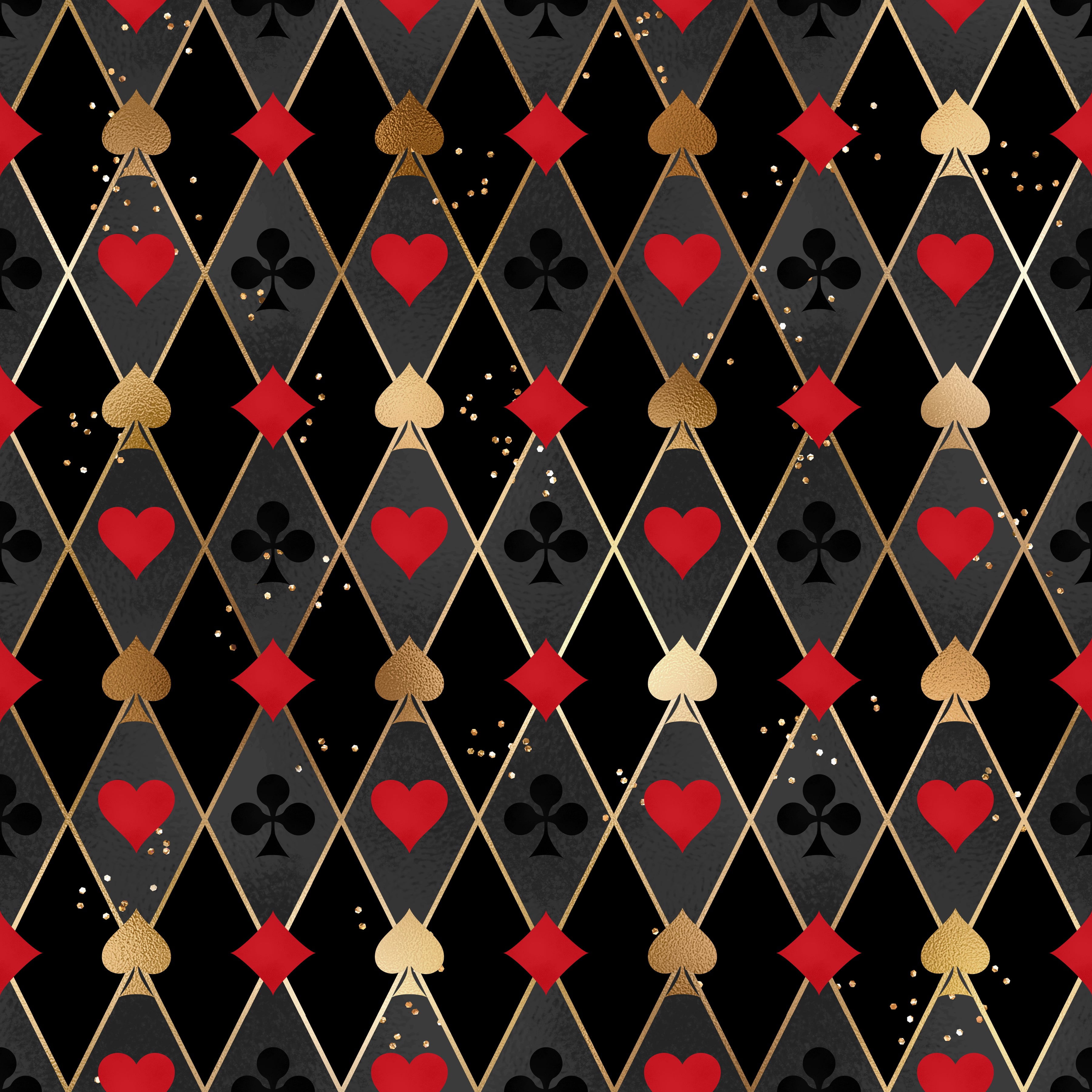 Scrapbooksrus ACE OF HEARTS PACK 12pc 12"X12" Scrapbook Paper