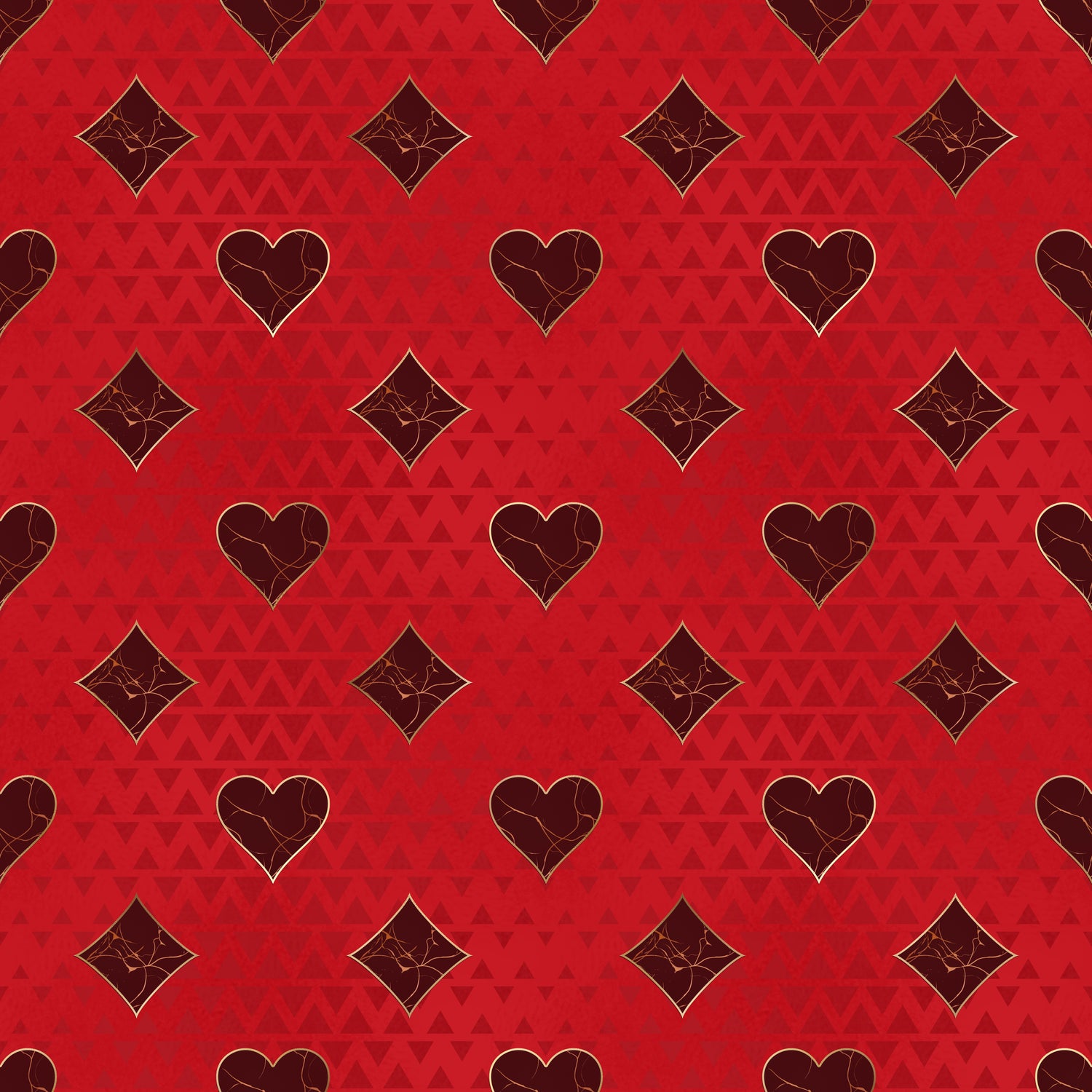 Scrapbooksrus ACE OF HEARTS PACK 12pc 12"X12" Scrapbook Paper