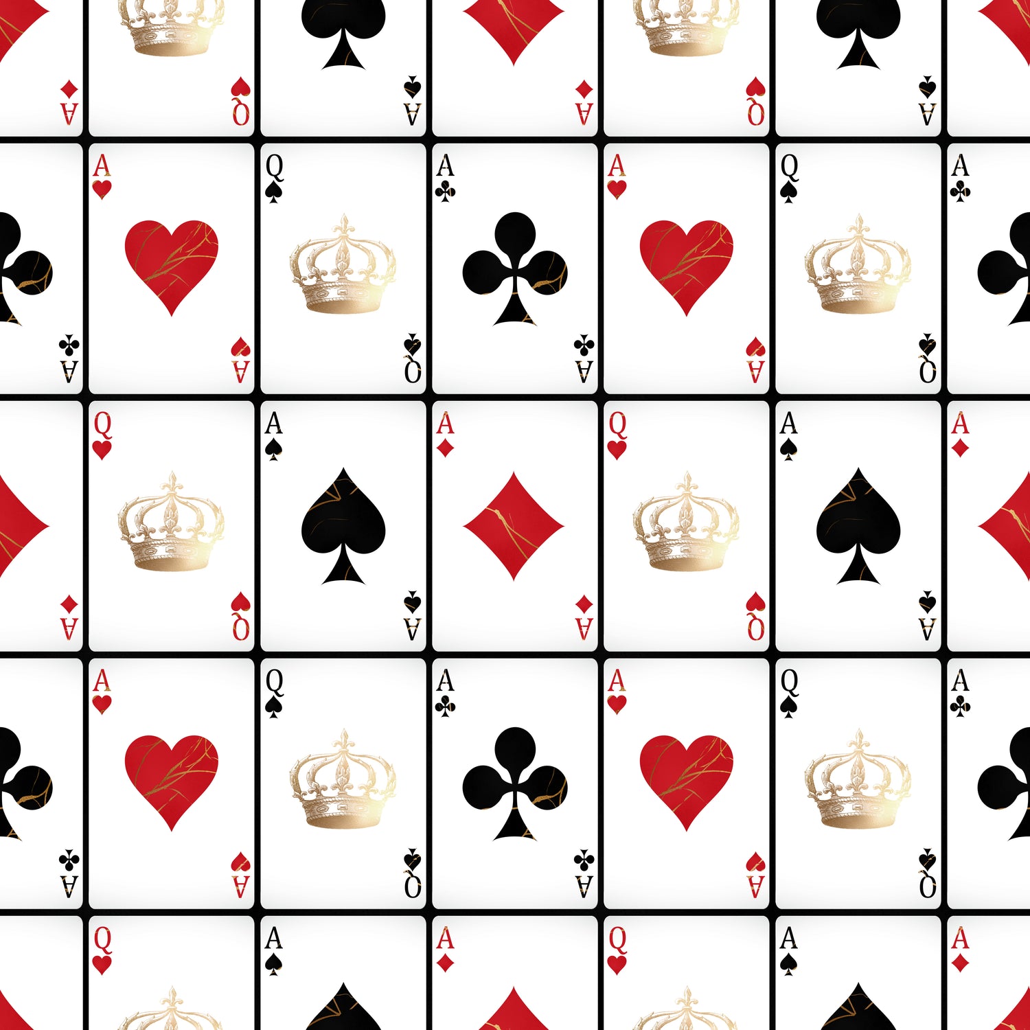 Scrapbooksrus ACE OF HEARTS PACK 12pc 12"X12" Scrapbook Paper