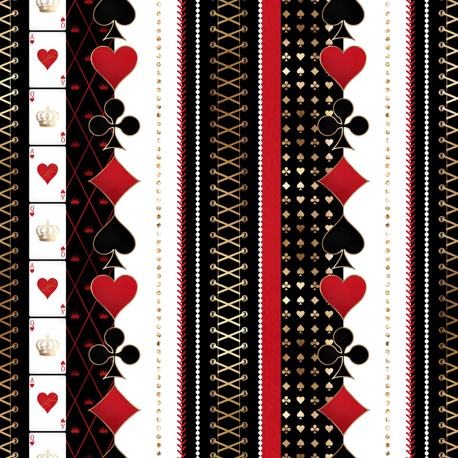 Scrapbooksrus ACE OF HEARTS PACK 12pc 12"X12" Scrapbook Paper