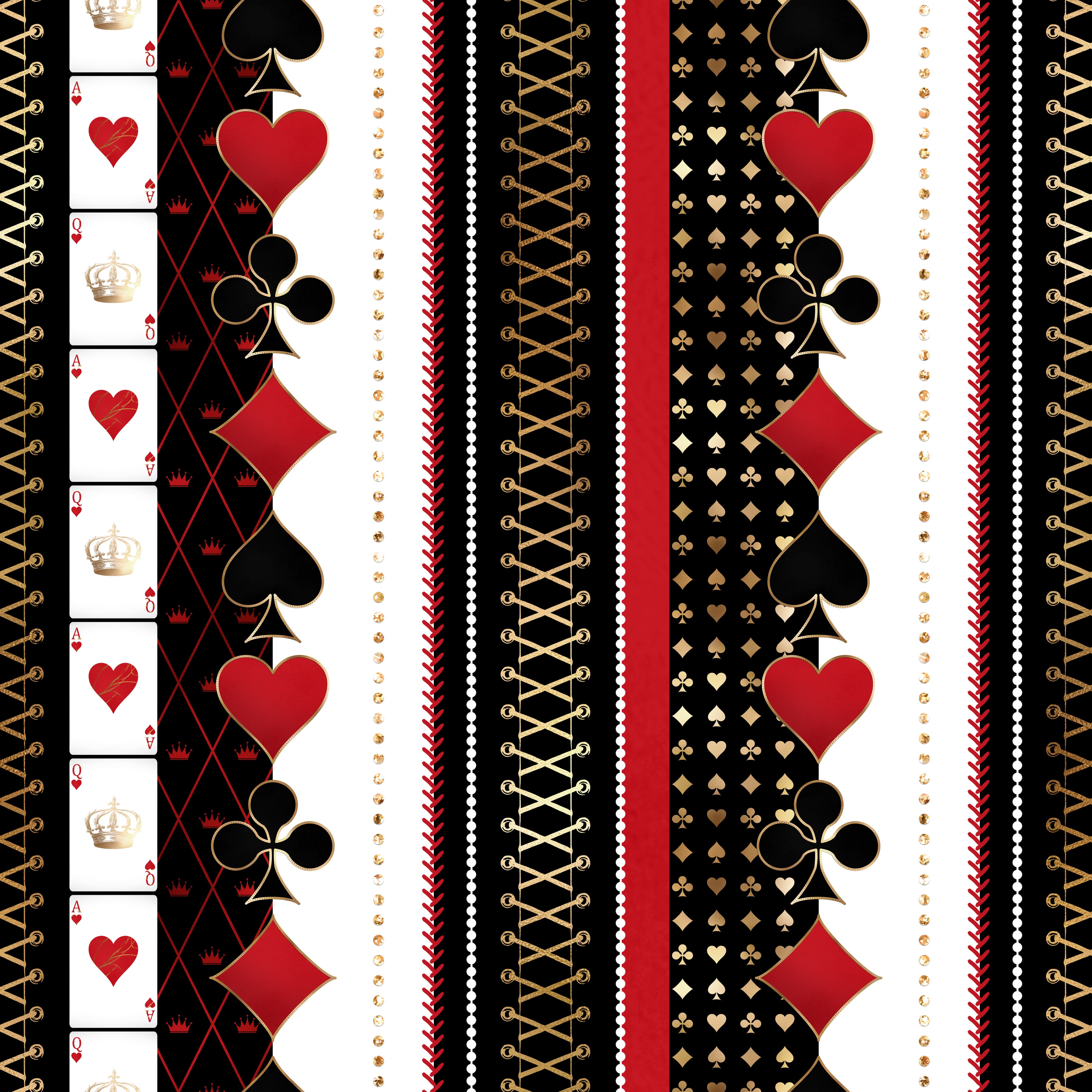 Scrapbooksrus ACE OF HEARTS PACK 12pc 12"X12" Scrapbook Paper