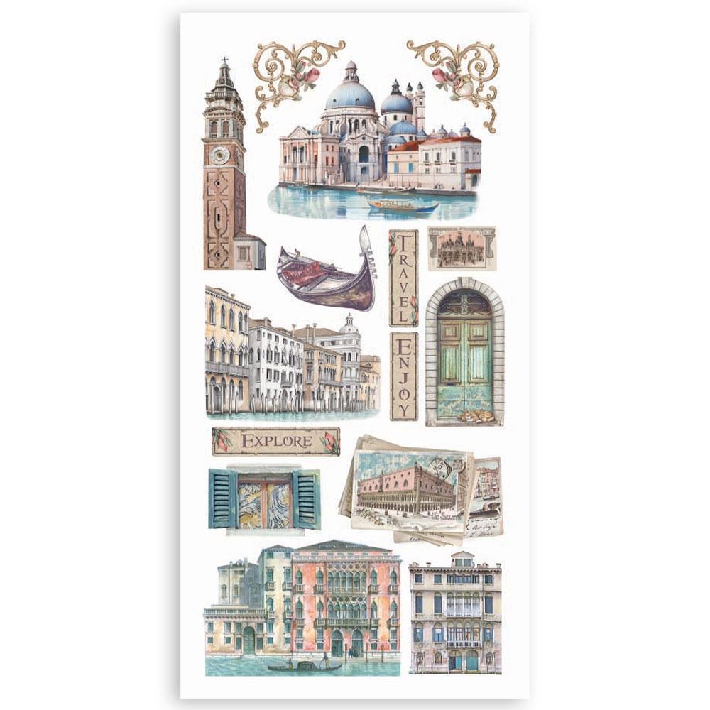 Stamperia VENICE CITY OF ART 6”X12” Paper Cutouts