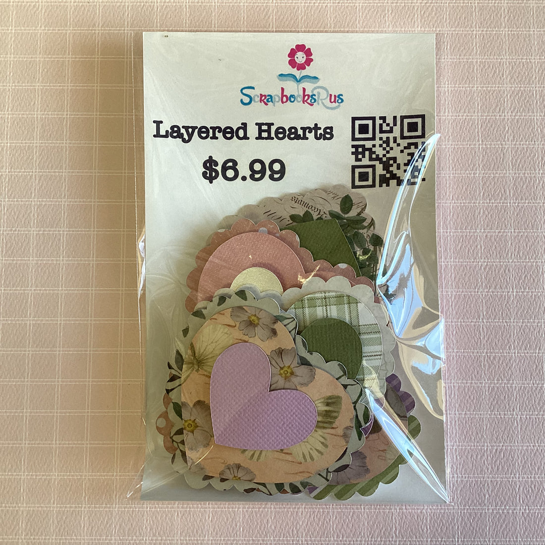 Scrapbooksrus 3D LAYERED HEARTS Diecuts 8pc