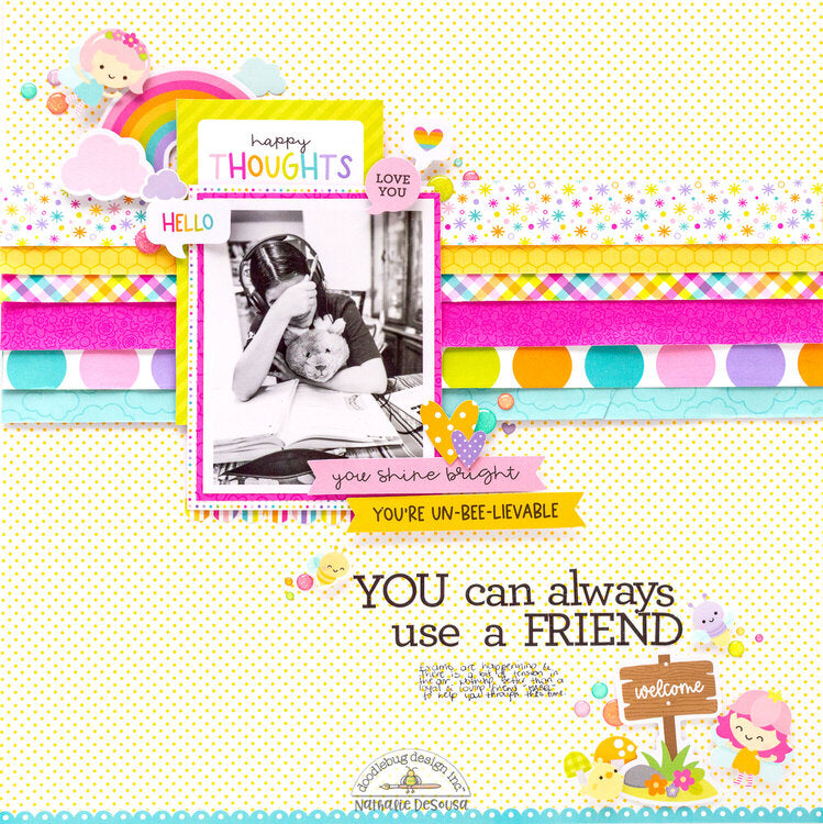 Doodlebug MY TYPE BEETLE BLACK Alphabet Stickers