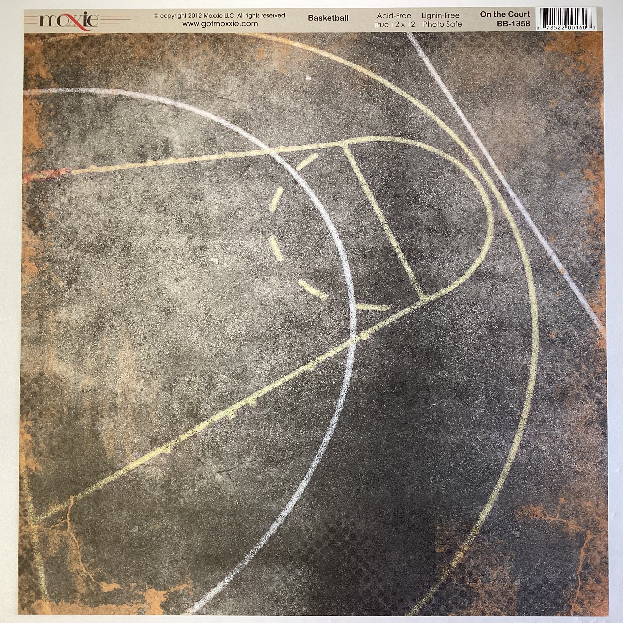 Moxxie BASKETBALL 12"X12" Scrapbook Paper Kit 5pc