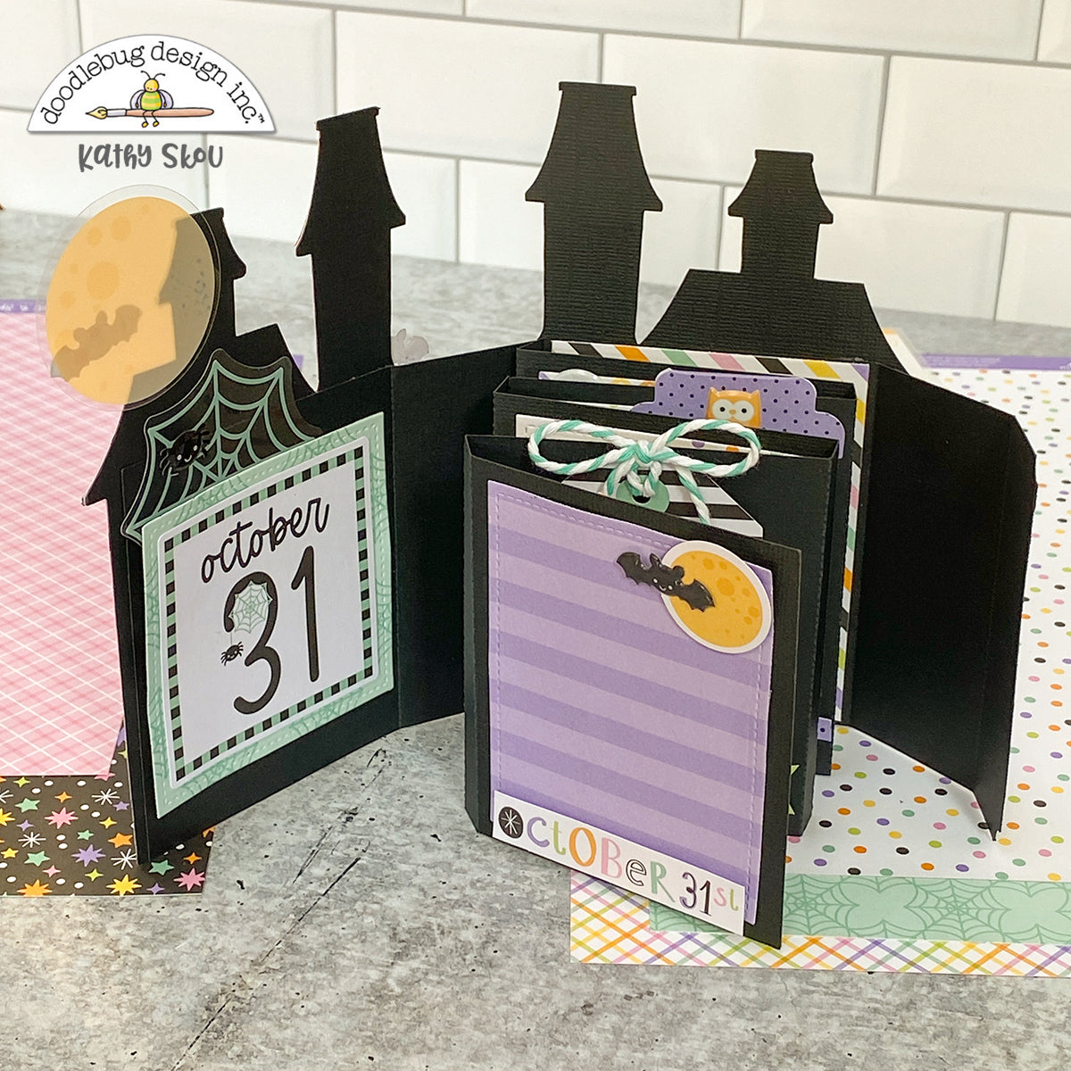 Doodlebug Sweet & Spooky SWEET SPIRITS 12"X12 Scrapbook Paper