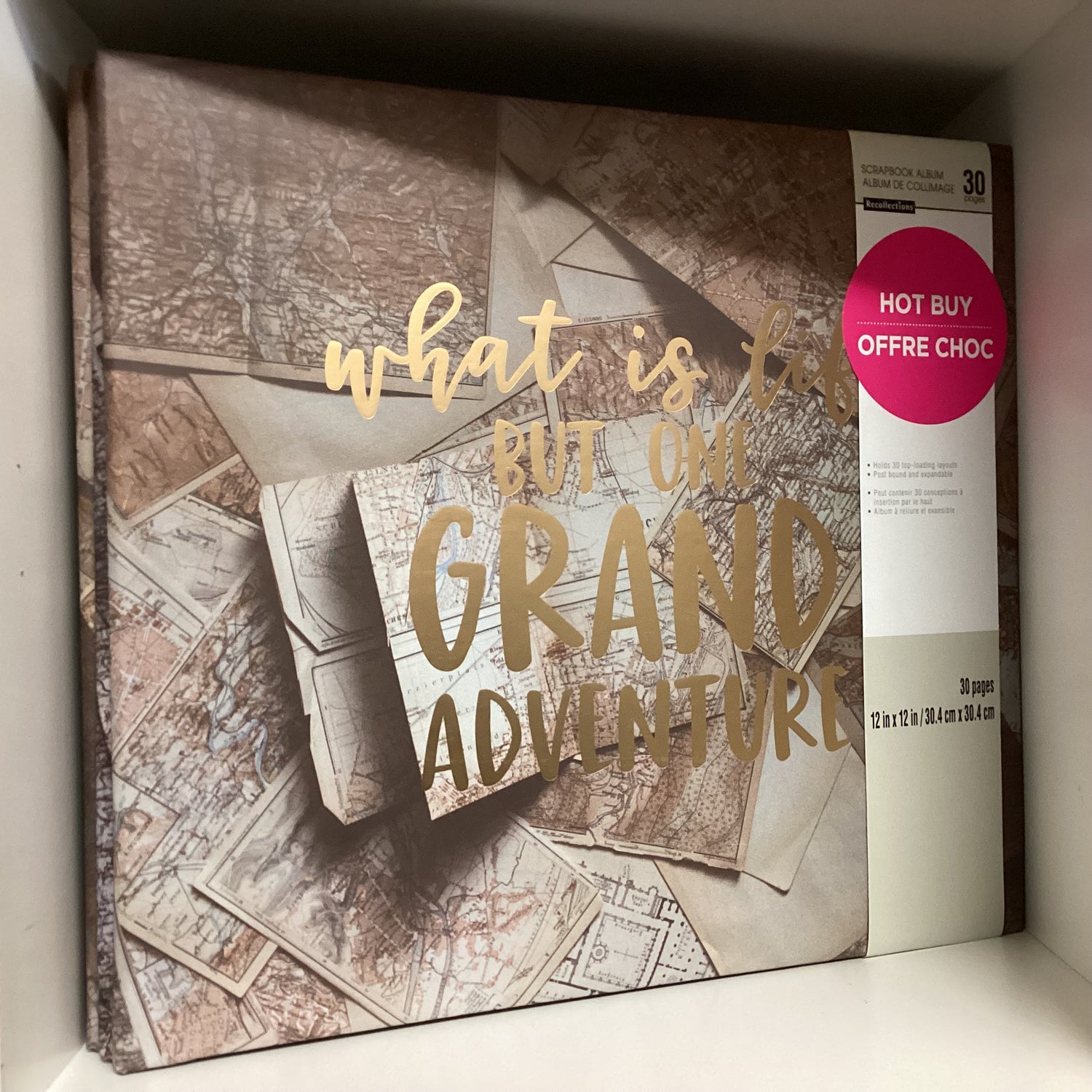 Recollections GRAND ADVENTURE 12"X12" Scrapbook Album