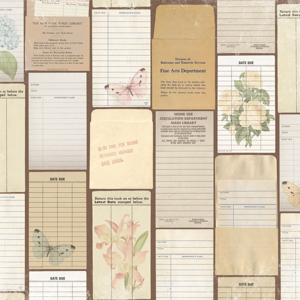Simple Stories SIMPLE VINTAGE JUNK DRAWER 12"X12" Scrapbook Paper