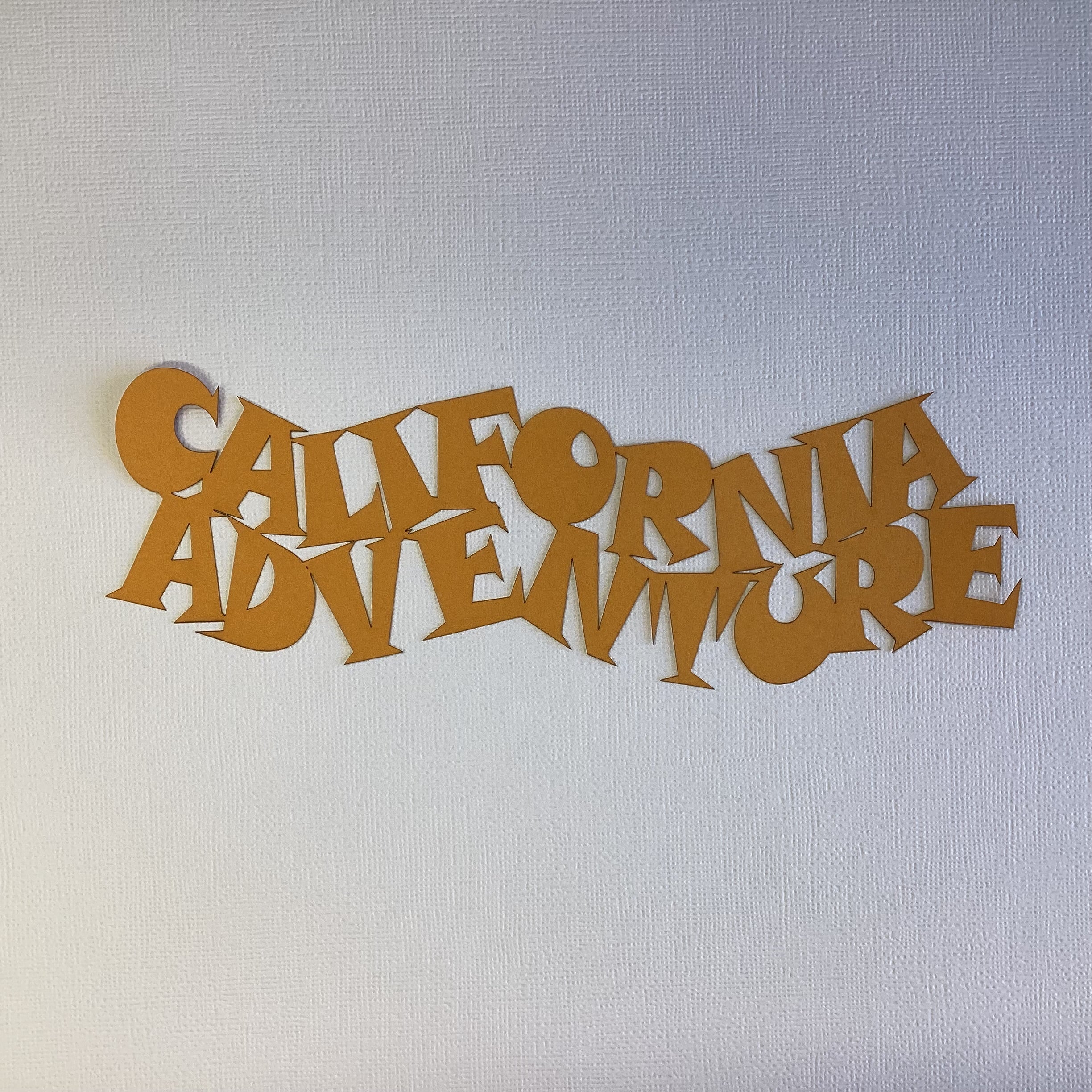 CALIFORNIA ADVENTURE Laser Scrapbook DieCuts