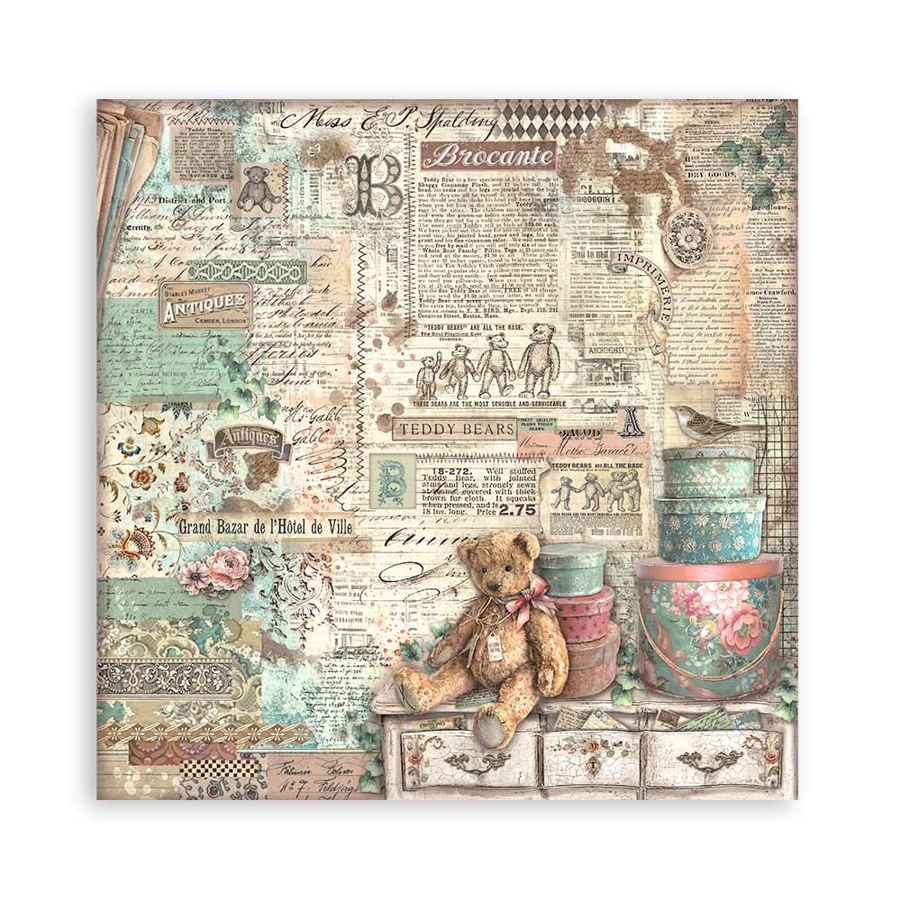 Stamperia BROCANTE ANTIQUES 12"X12" Maxi Paper Pad