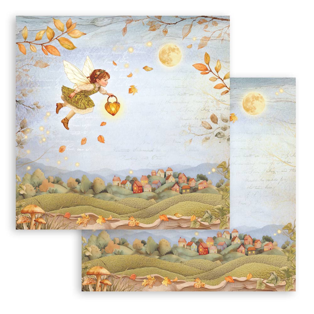 Stamperia Romantic WHISPERING WOODS 12"X12" Scrapbook Paper Pad