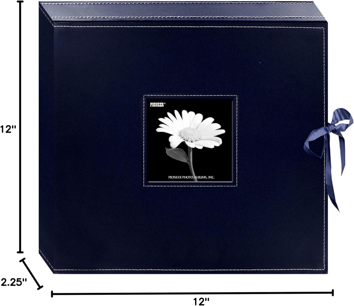 Pioneer Sewn SCRAPBOOK BOX NAVY BLUE 12"X12" Memory Scrapbook Album