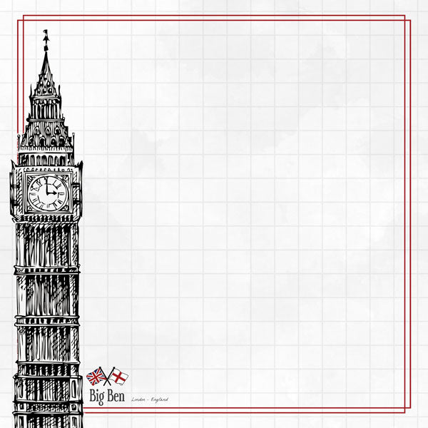 Scrapbooksrus LONDON BIG 12”X12” Scrapbook Kit
