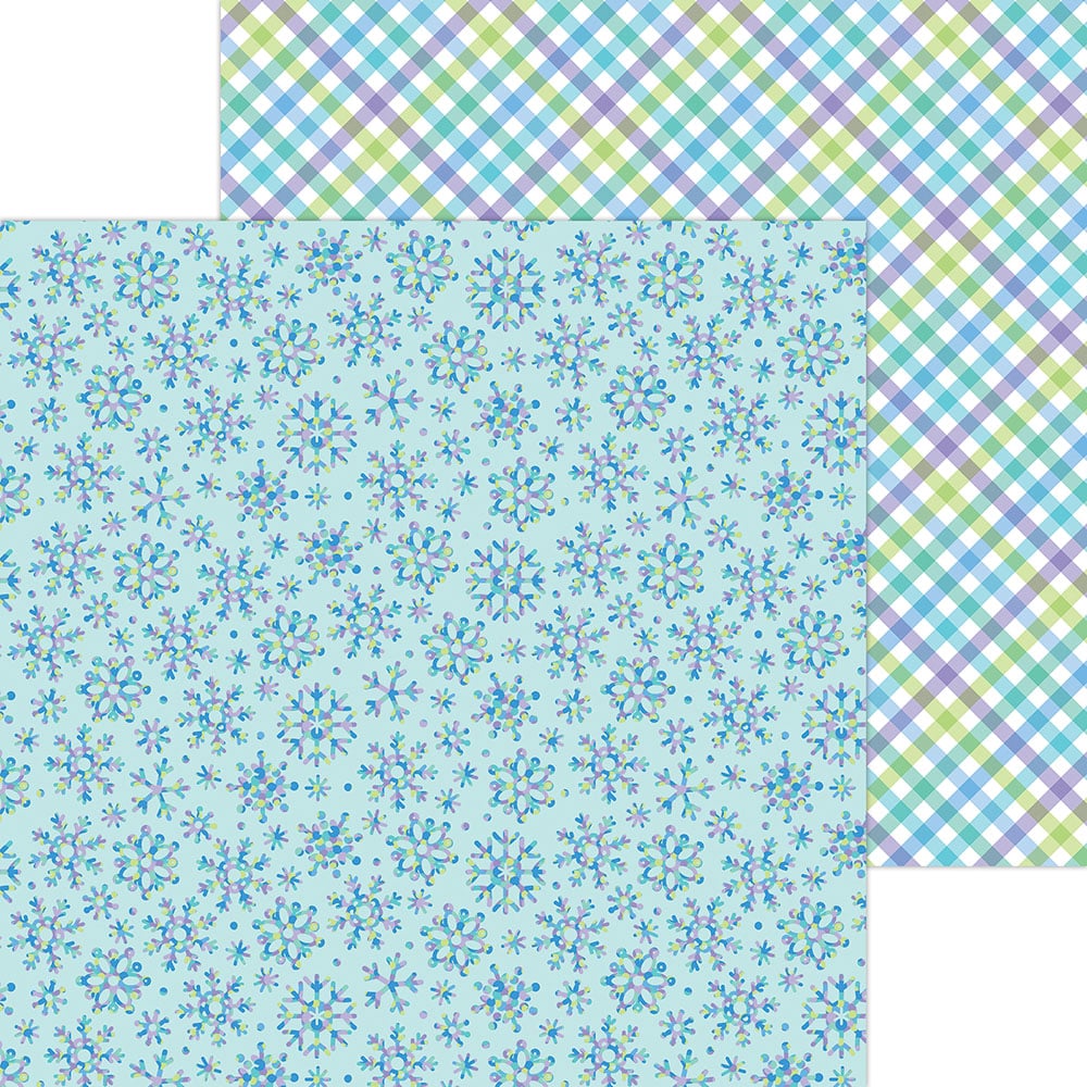 Doodlebug SNOW MUCH FUN 12X12 Scrapbook Paper