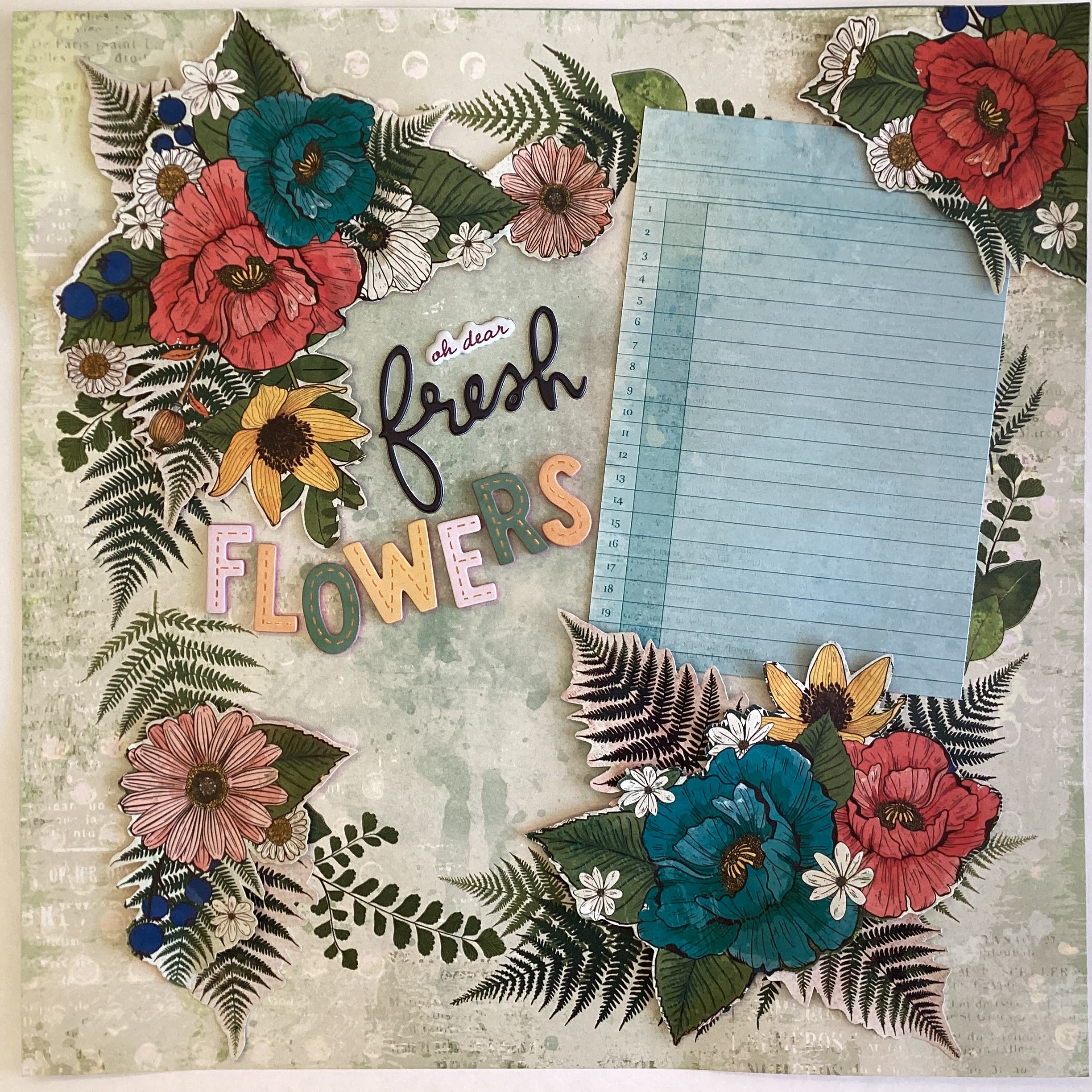 Vicki Boutin FERNWOOD FLORA & FAUNA 12"X12" Scrapbook Paper