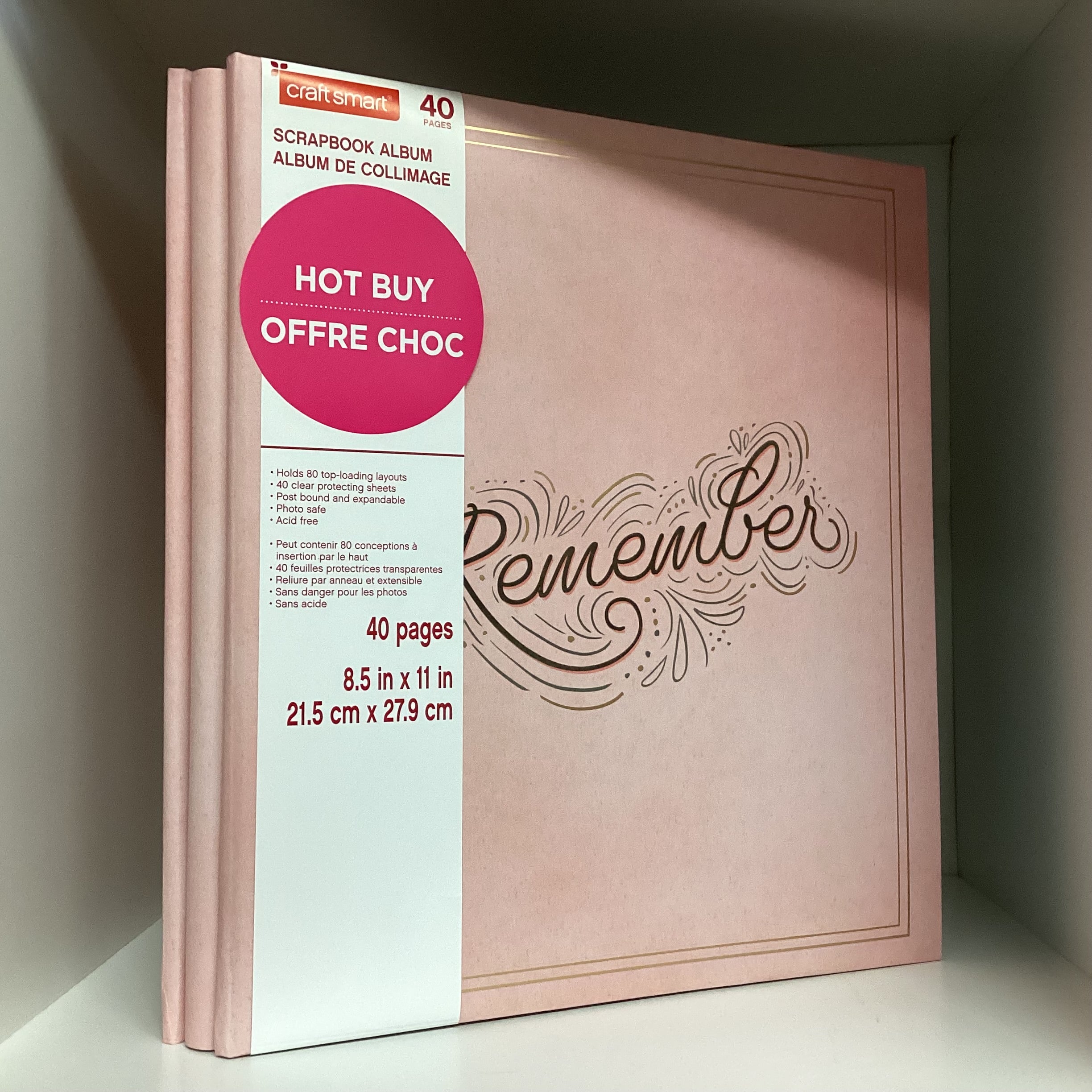 Postbound Album 8.5"X11” REMEMBER Scrapbook Memory Album