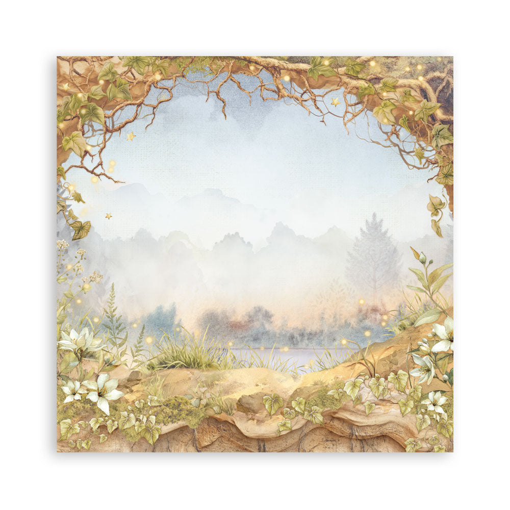 Stamperia Whispering Woods MAXI PAD 12"X12" Scrapbook Paper Pack