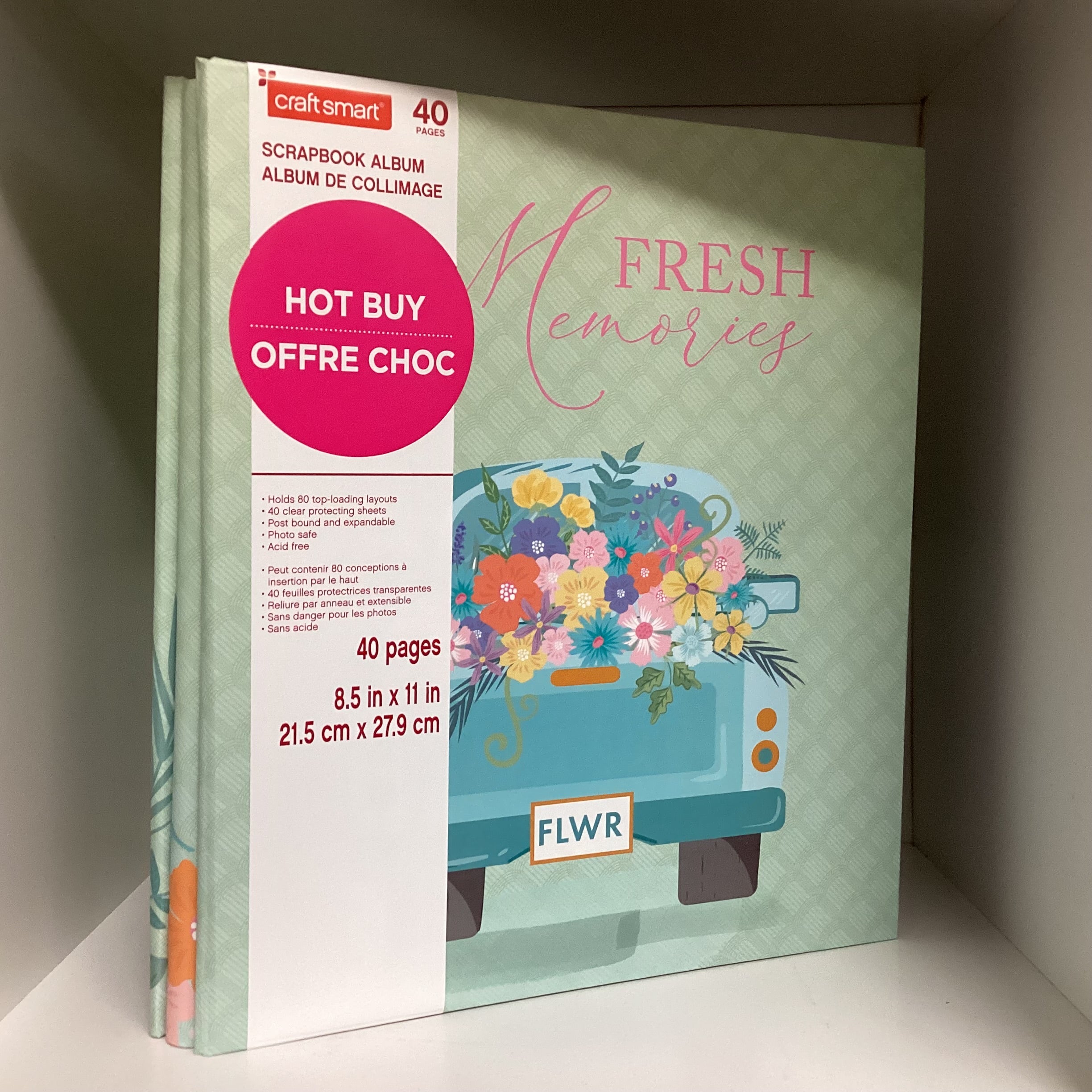 Postbound Album 8.5"X11” FRESH MEMORIES Scrapbook Memory Album