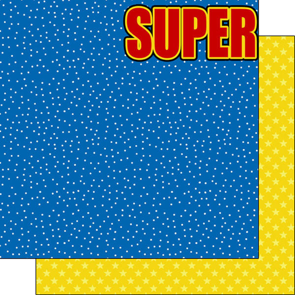 Superhero SUPER KID 12”X12” Scrapbook Kit 9pc