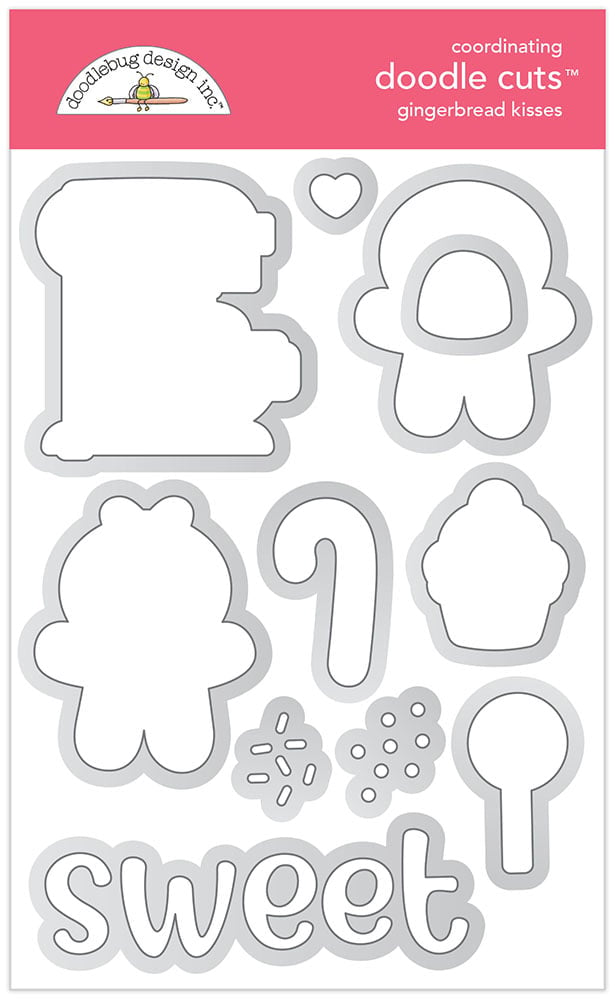 Doodlebug GINGERBREAD KISSES Stamps & Dies Set