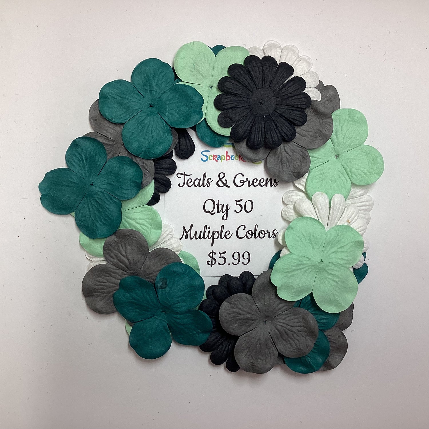 ScrapbooksRus Bag of Flowers Daisies & Hydrangeas