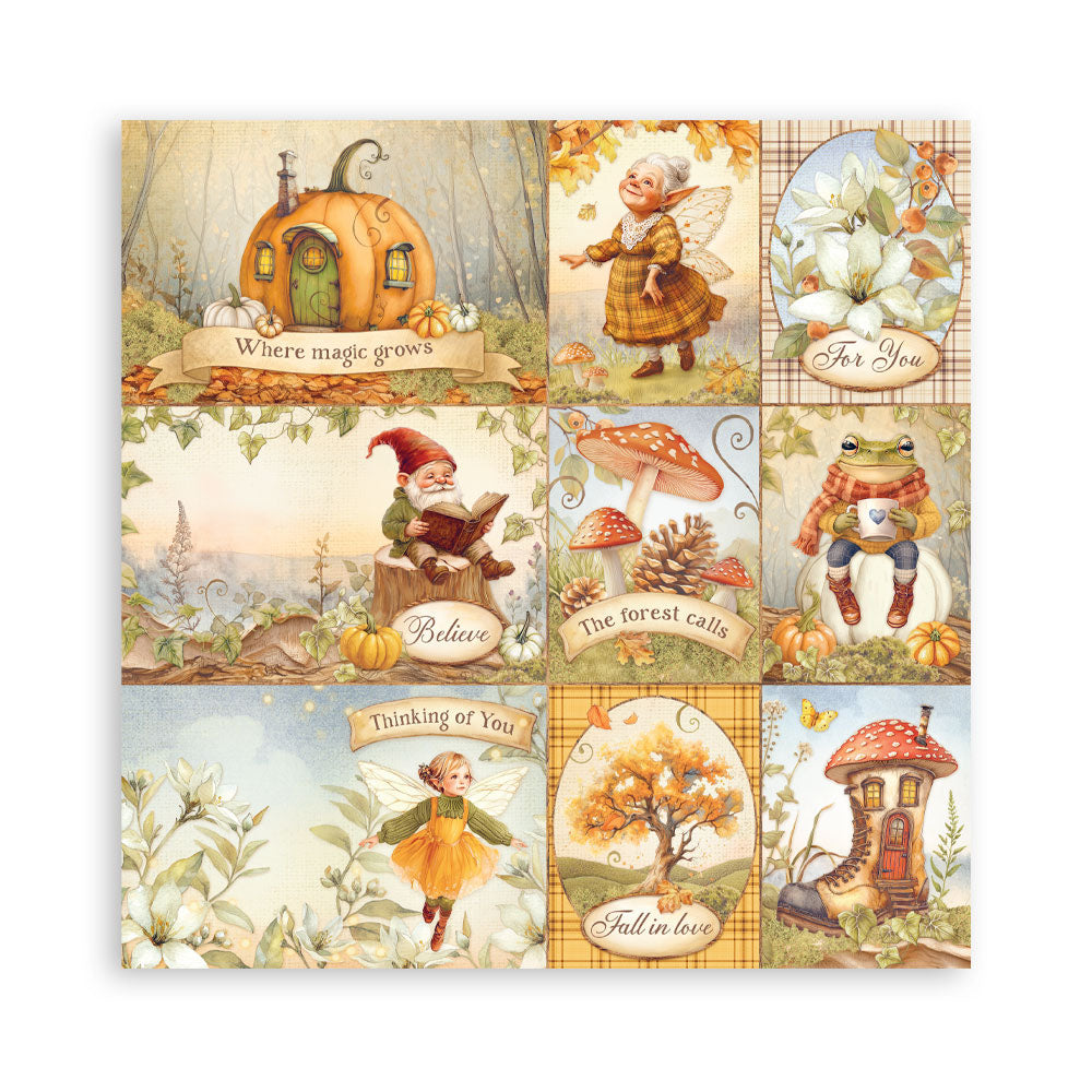 Stamperia Whispering Woods MAXI PAD 12"X12" Scrapbook Paper Pack